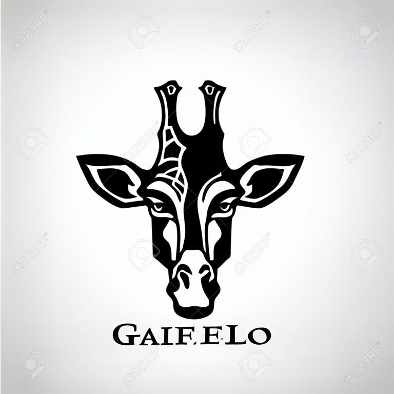 dark giraffe head template