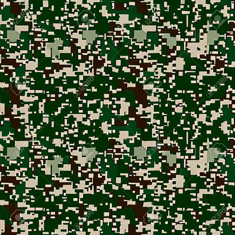 Ejército Digital Camouflage Fabric Textura inconsútil de Tileable