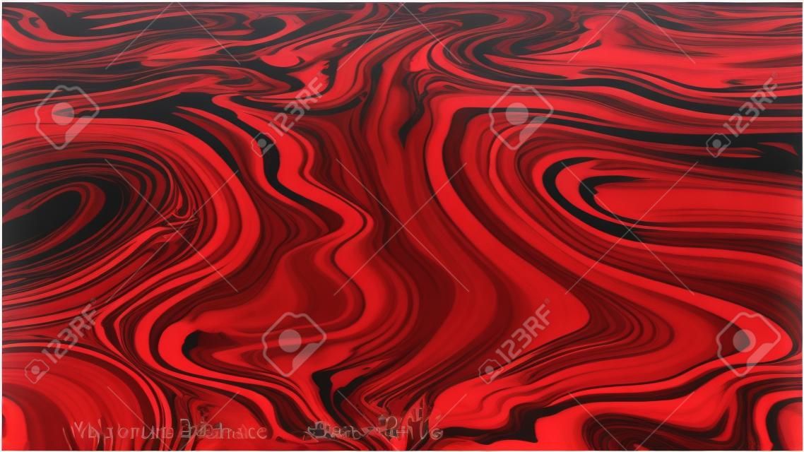Il motivo artistico fluido di sfondo in marmo liquido rosso o marrone è adatto per la progettazione di poster, etichette, copertine, tessuti. Texture spettacolare e creativa