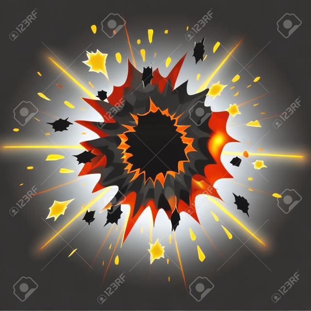 Explosion. Vector-Illustration