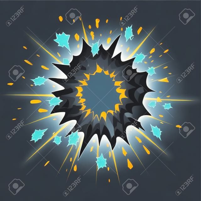 Explosion. Vector-Illustration