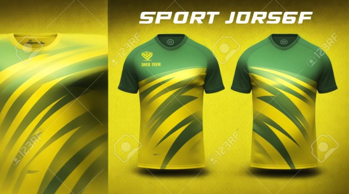 yellow shirt soccer football sport jersey template design mockup. T-Shirt Design Templates for Soccer, Football, Volleyball, Rugby, Soccer jersey and sportswear
