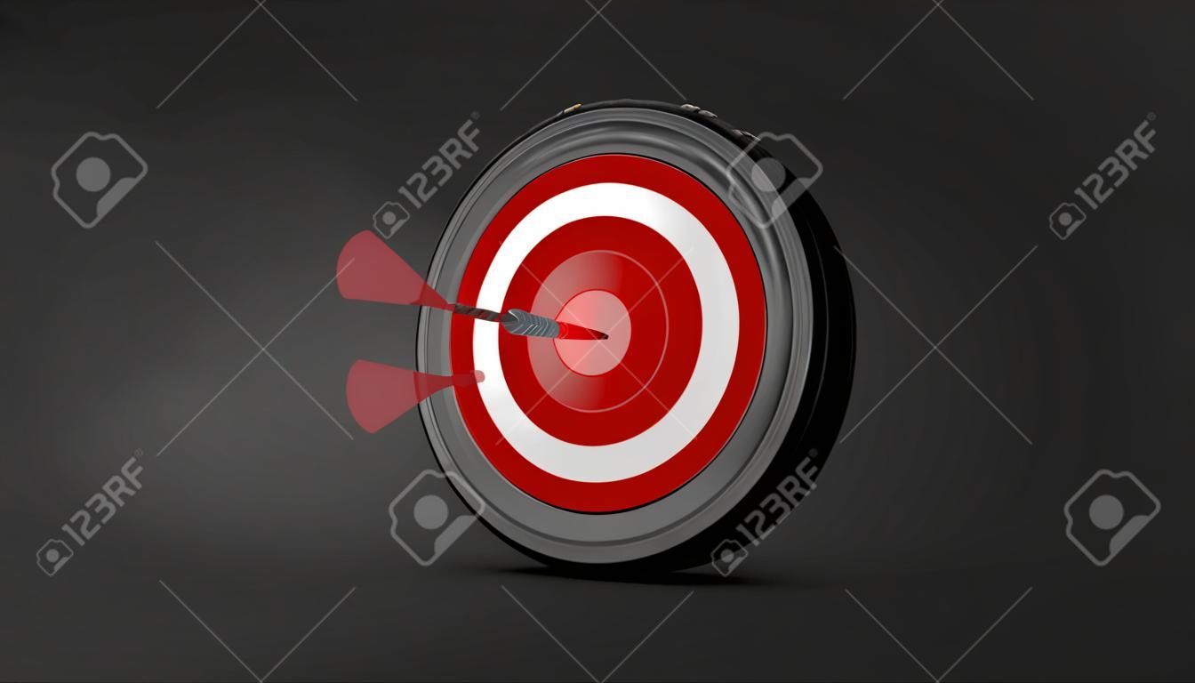 Car tire with bull's eye on gray background