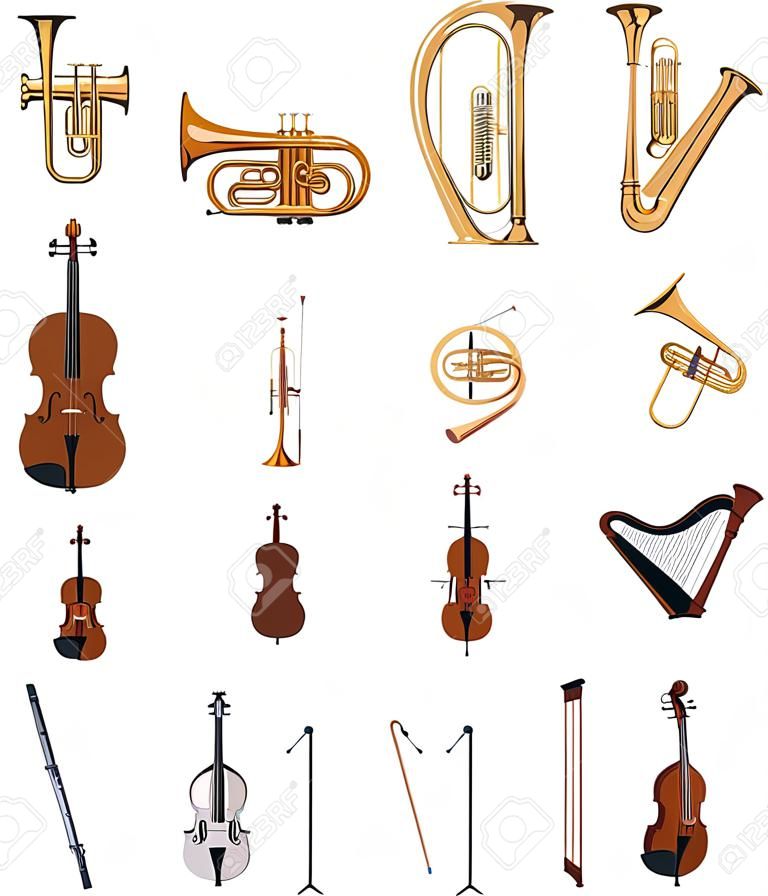 Vector Instrumente des Orchesters