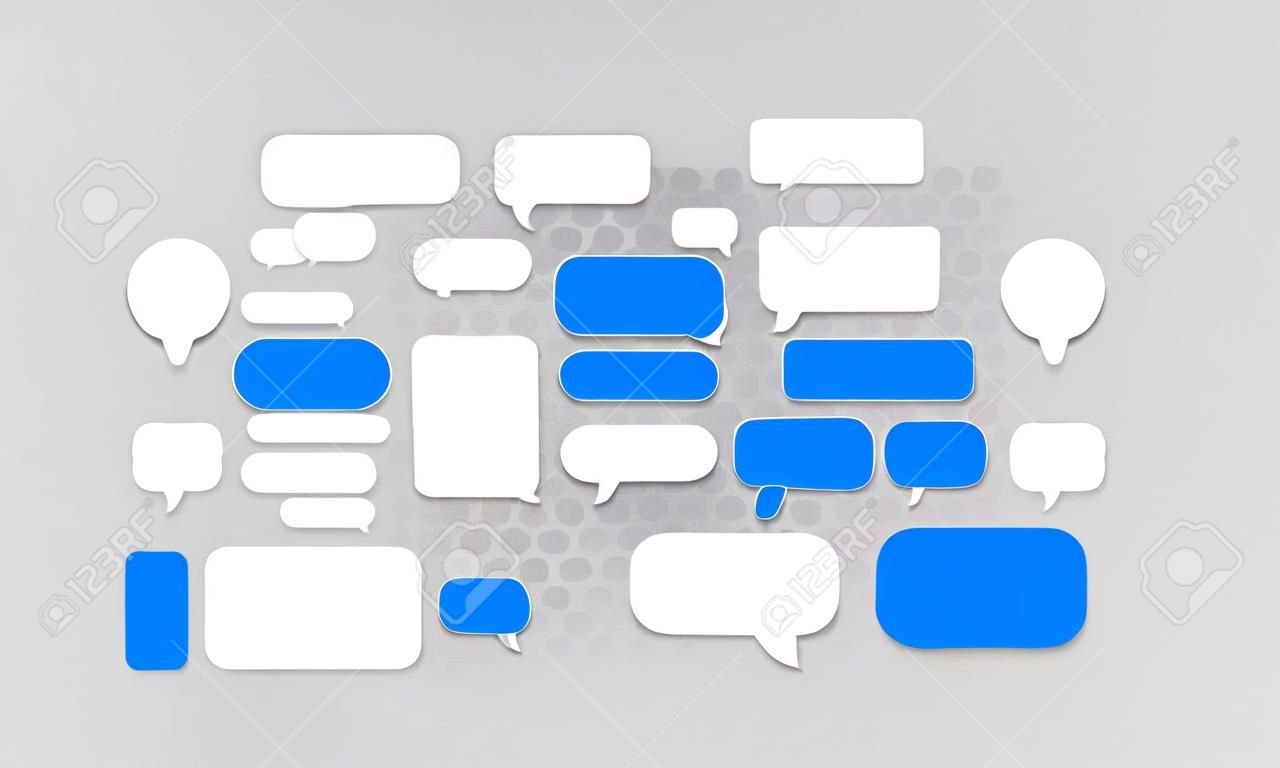 Message chat bubbles vector icons for messenger. Template for message chat. Vector illustration
