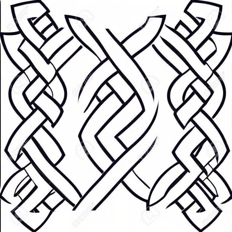 Celtic Muster in Form der geflochtenen Zopf.