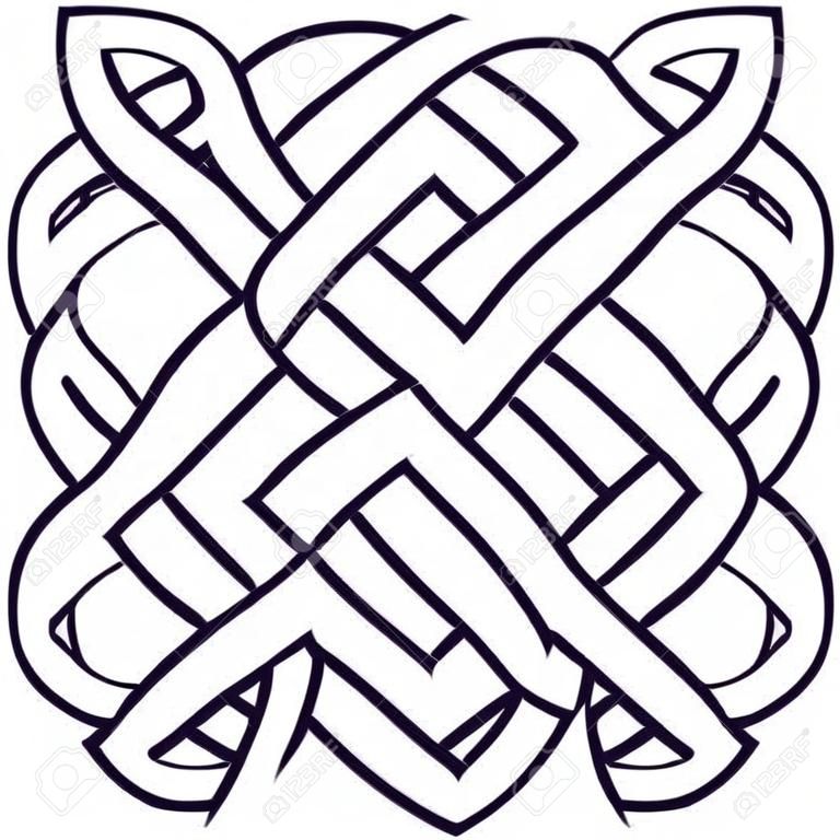 Celtic Muster in Form der geflochtenen Zopf.
