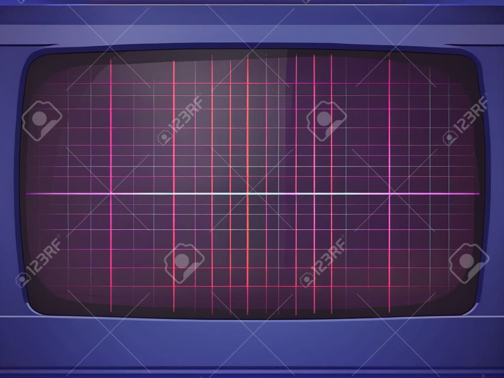 Retro arcade game machine. Screen background. Vector illustration.