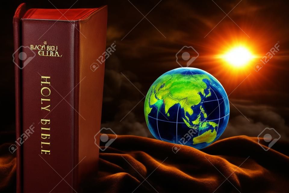Black Holy Bible with Earth, Global Asia Mission of God, the Great Commission