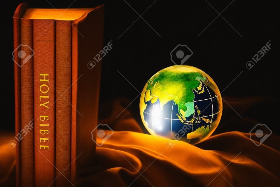 Black Holy Bible with Earth, Global Asia Mission of God, the Great Commission