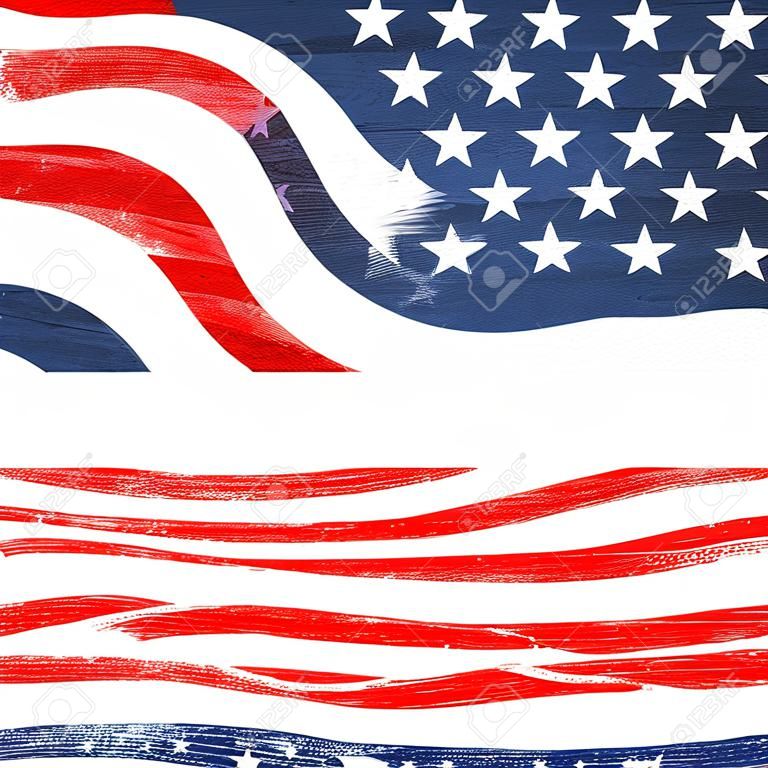 An abstract illustration on United States Patriotic background