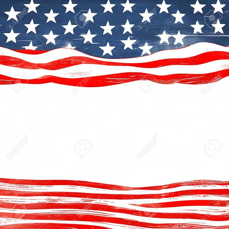 An abstract illustration on United States Patriotic background