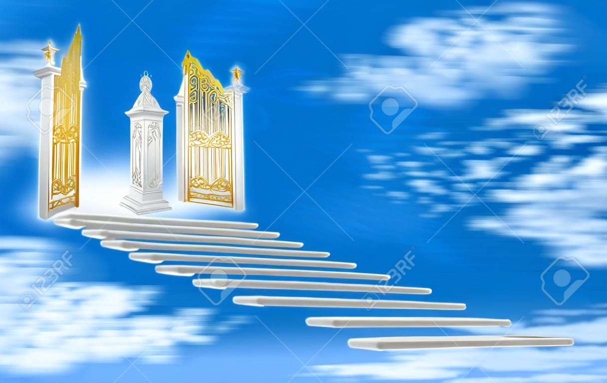 雲の中で天国の門