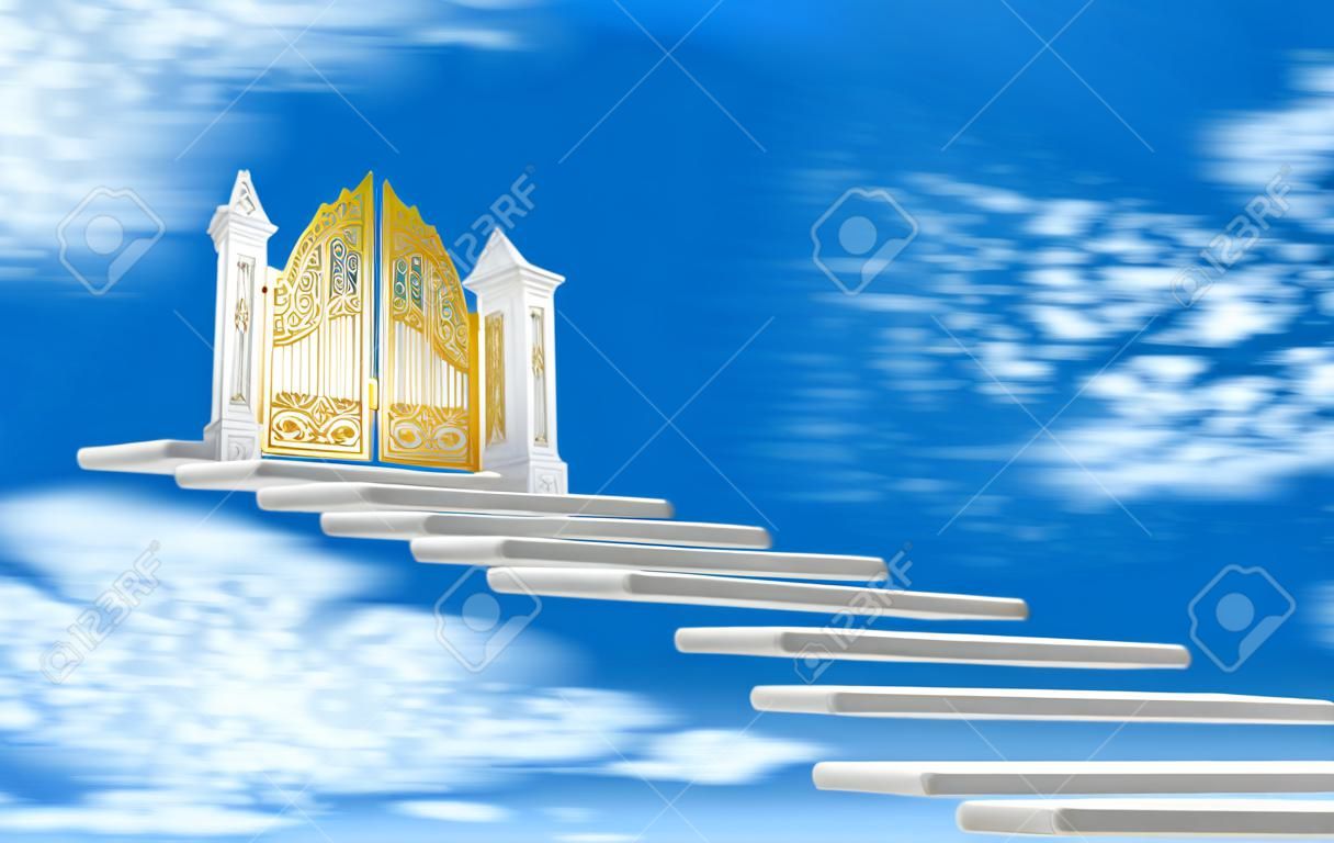 雲の中で天国の門