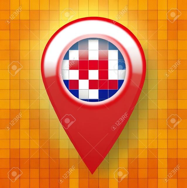 icono de pin de ubicación en transparente. señal de pin de ubicación. estilo plano. símbolo de pin de ubicación rojo. símbolo del puntero del mapa. signo de pin de mapa.