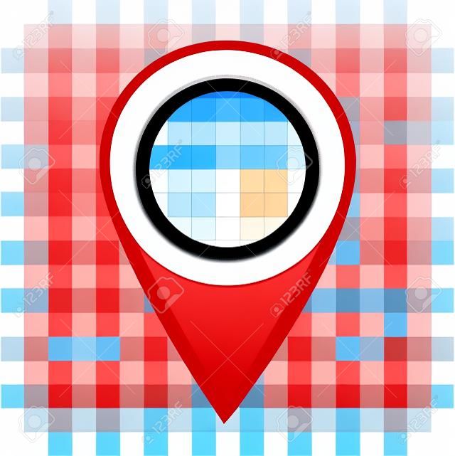 location pin icon on transparent. location pin sign. flat style. red location pin symbol. map pointer symbol. map pin sign.