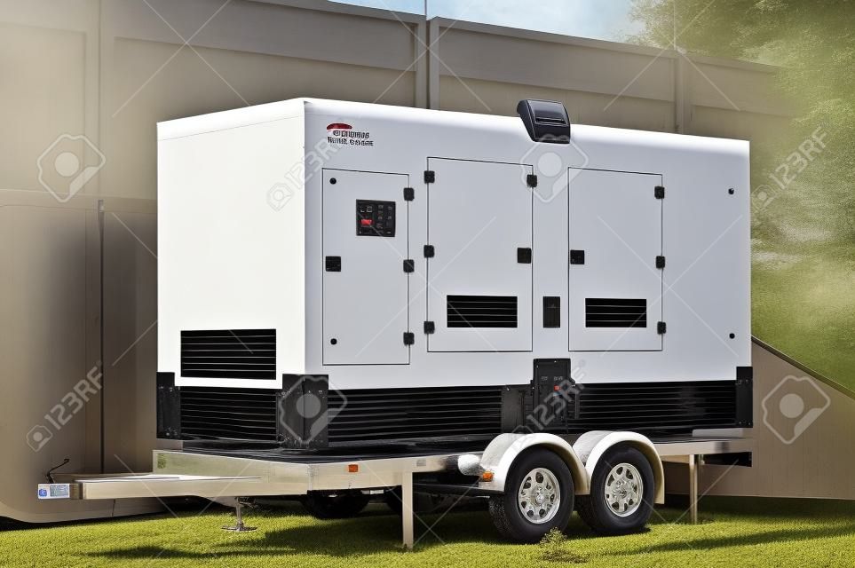 Backup Generator on the trailer. Mobile Backup Generator .Standby Generator - Outdoors Power Equipment
