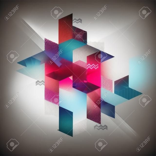Abstract art geometric background