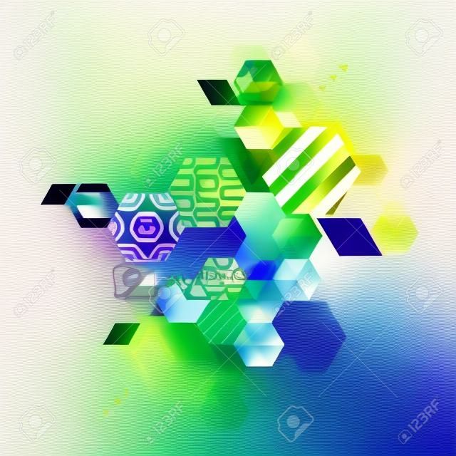 Abstract art geometric background