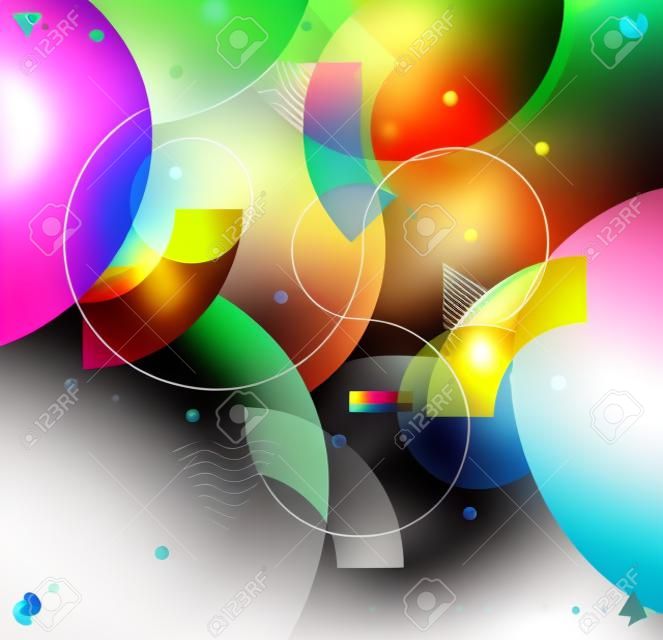Background of multicolored bubbles