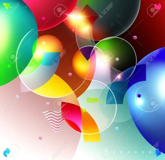 Background of multicolored bubbles
