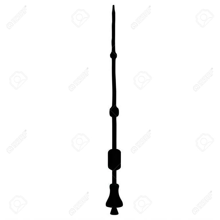 Magic Wands Silhouette Vector