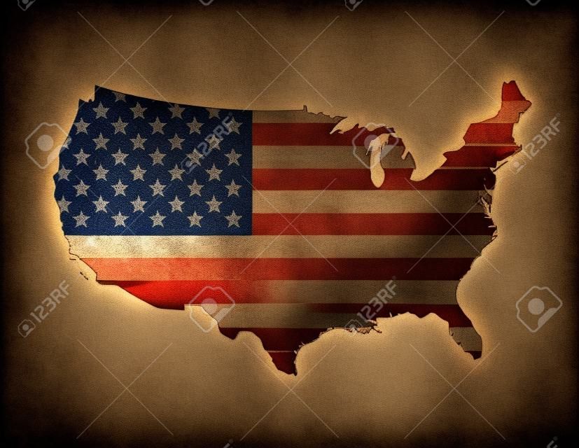 Vlaggenkaart van de VS