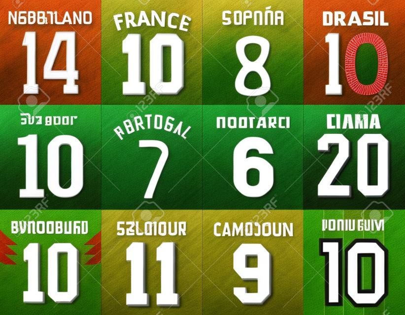 Football jersey numbers