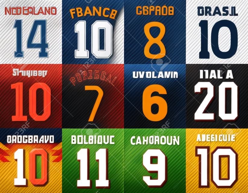 Números de camiseta de fútbol