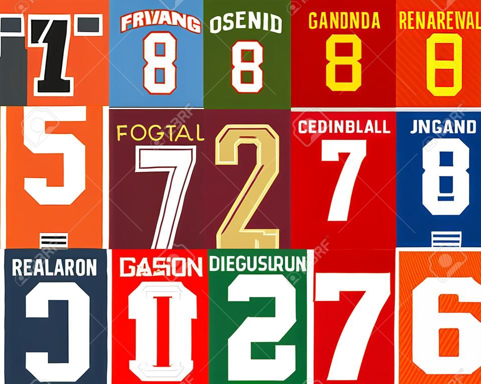 Football jersey numbers