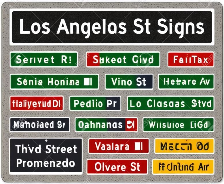 Los Angeles utcanévtáblák
