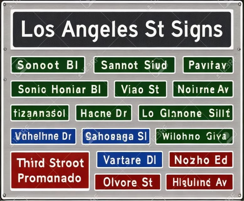 Los Angeles utcanévtáblák