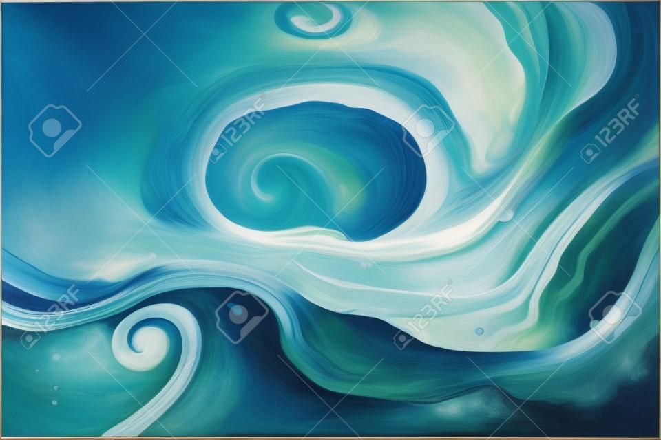 Abstract ocean- ART. Natural Luxury. Style incorporates the swirls