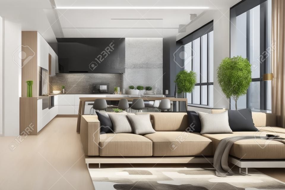 Contemporary apartment decor
