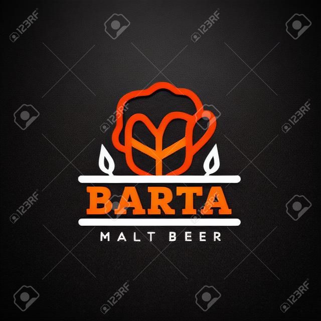 Modern vector professional  emblem beer barta.
