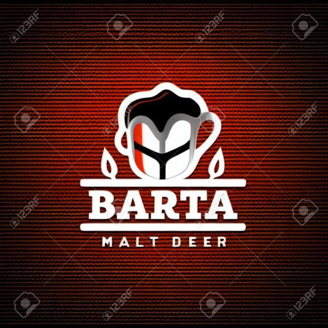 Modern vector professional  emblem beer barta.