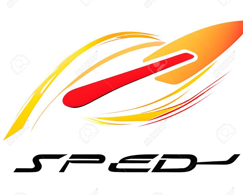Vector de plantilla de logotipo de velocidad.