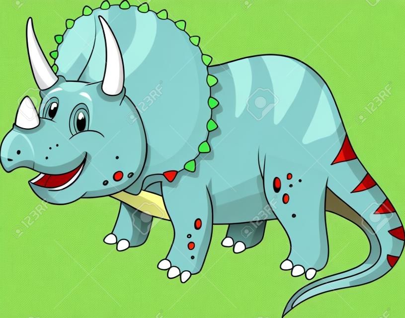 Bande dessinée mignonne de triceratops