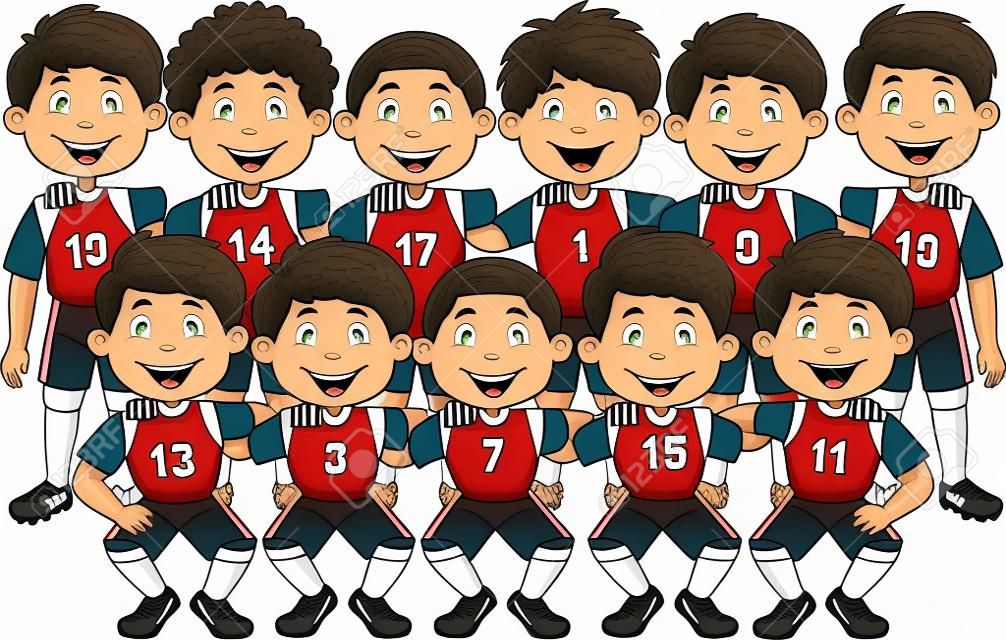 Football team cartoon 