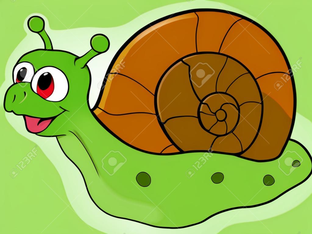 귀여운 만화 달팽이