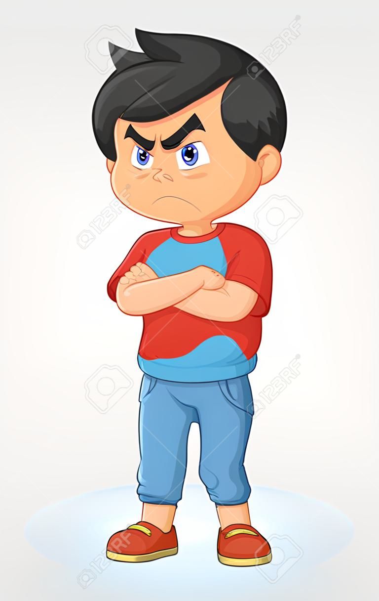 Cartoon dühös fiú