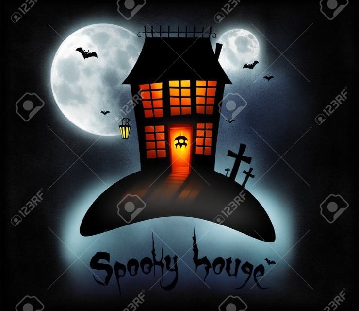 Scary spooky Haus, Halloween-Thema