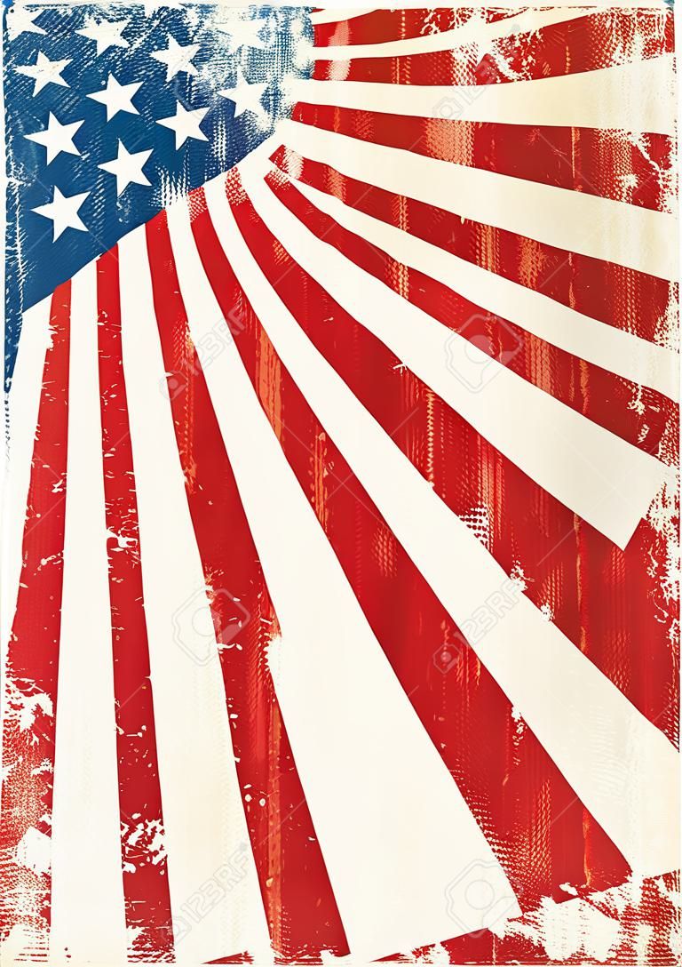 Ein Grunge amerikanischen Plakat.