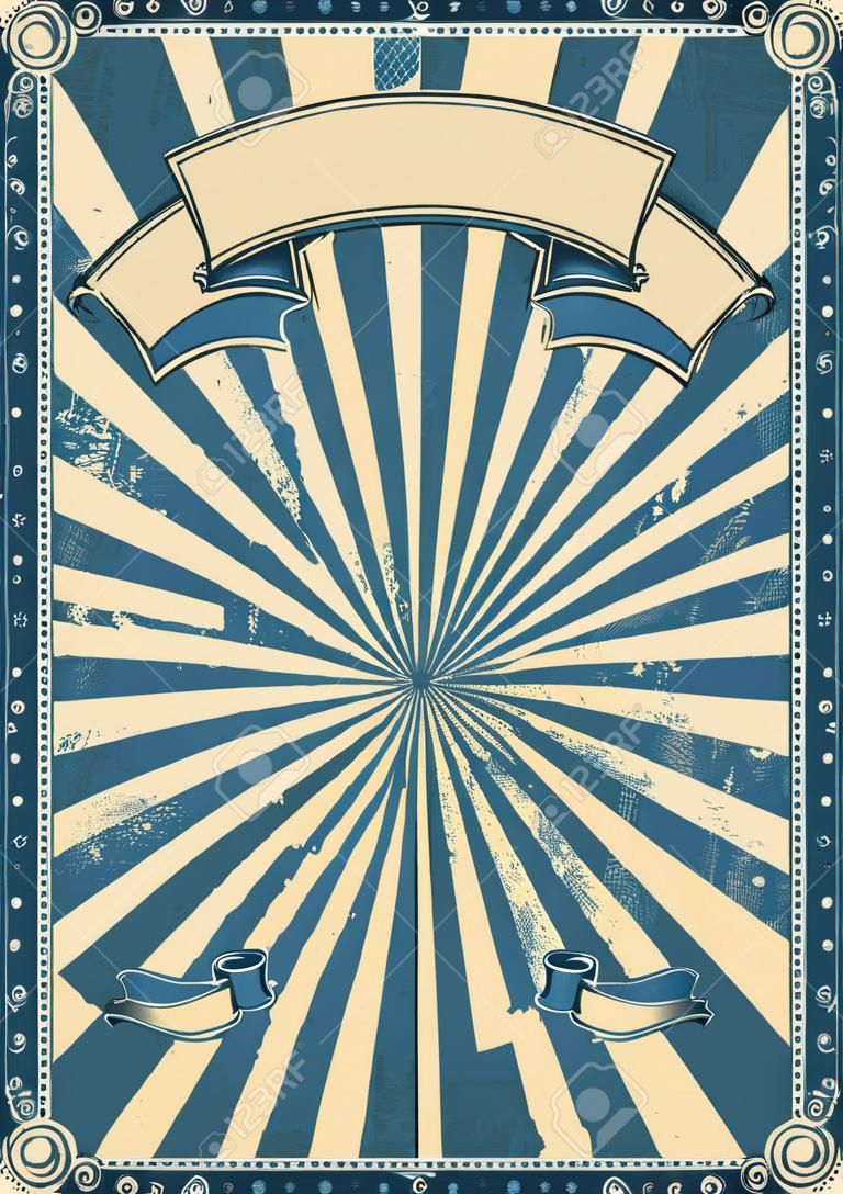 Eine blaue Vintage-Zirkus Hintergrund für ein Plakat