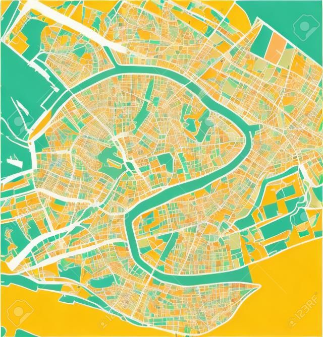 vector map of the city of Venice, Italy