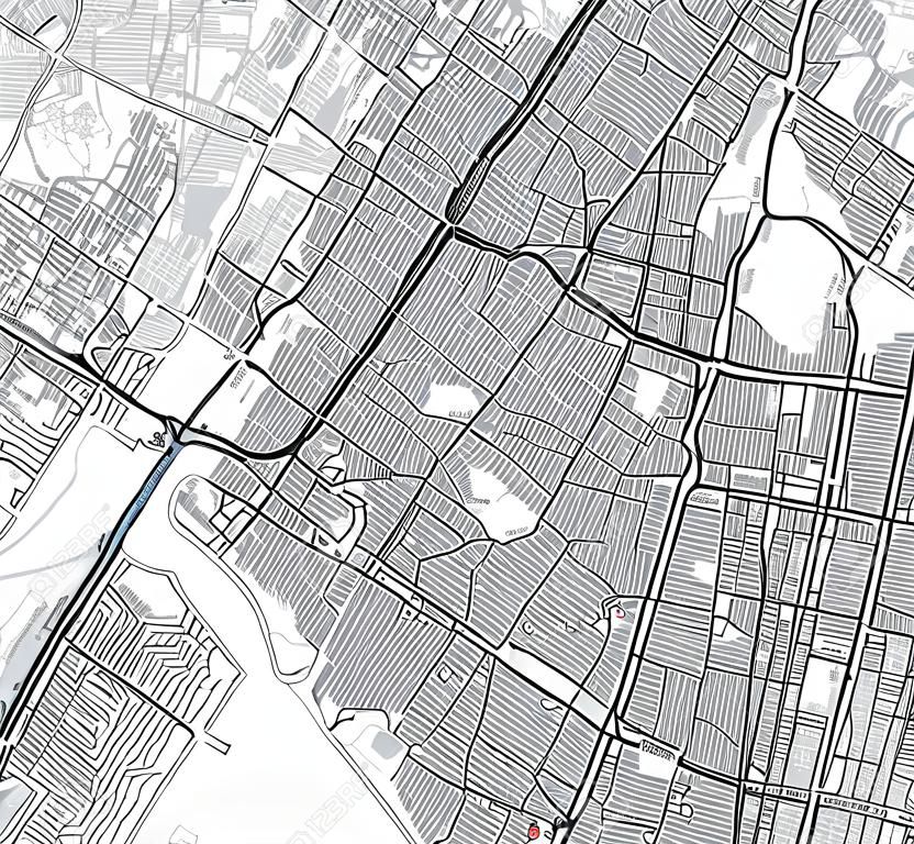 vector map of the New York City NY, USA