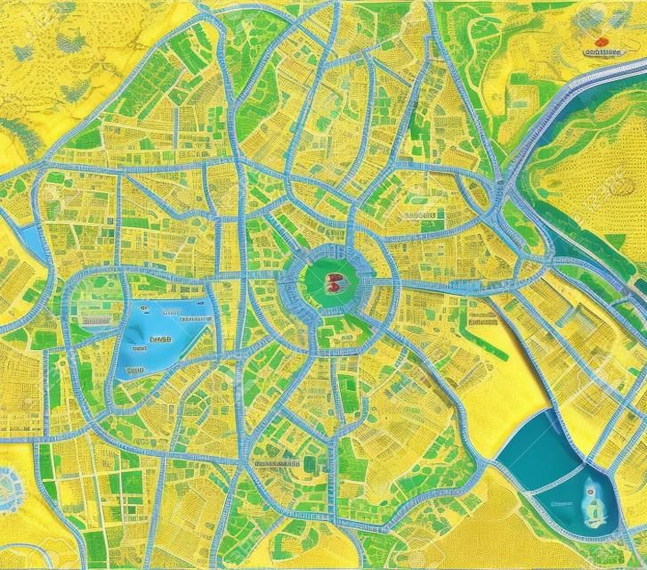 mappa della città della Mecca, Arabia Saudita