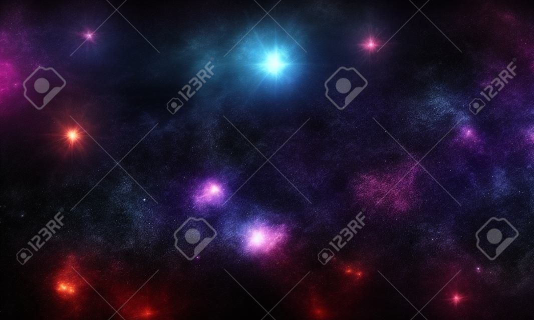 Воображаемый фоне глубокого космоса и звезд поля