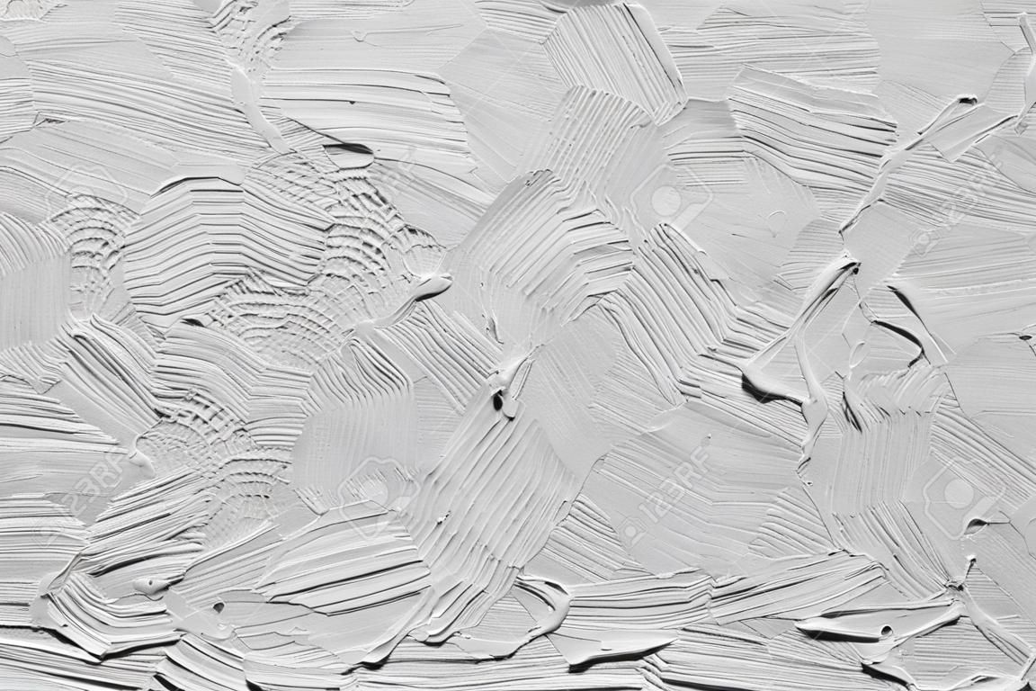 texture of an oil paint strokes on canvas. black and white image