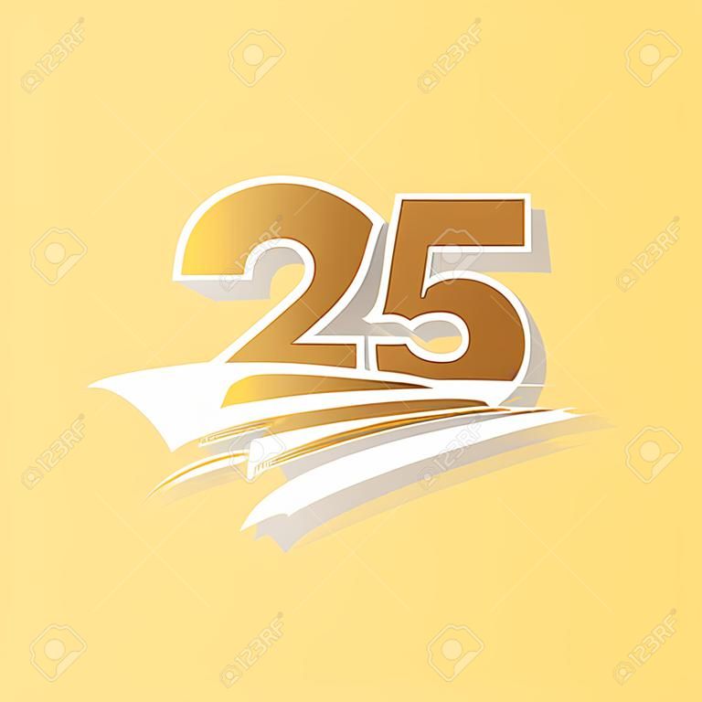 25 Jaar Verjaardag Vector Template Ontwerp Illustratie